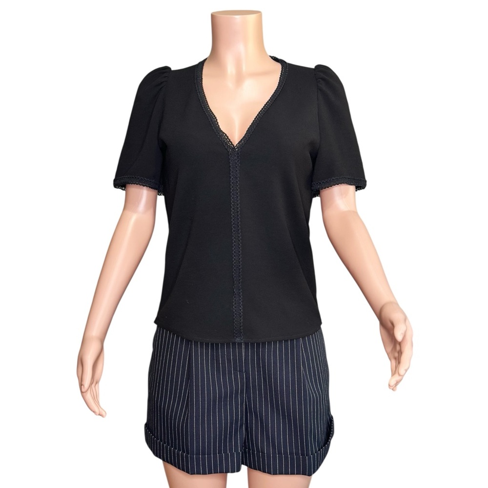 SÉZANE Tina Blouse, Black, FR34/US2 - Picture 3 of 8